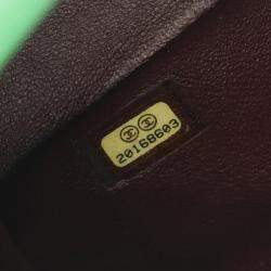 Chanel Green Cotton Jersey Chic With Me Shoulder Bag