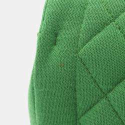 Chanel Green Cotton Jersey Chic With Me Shoulder Bag