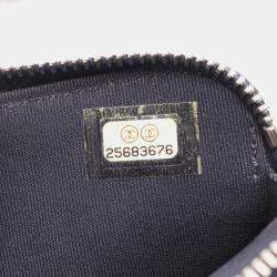 Chanel Navy Leather Half Flap Chain Shoulder Bag