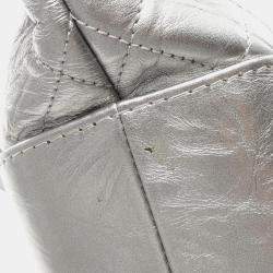 Chanel Silver Leather Gabrielle De Chanel Chain Crossbody Bag