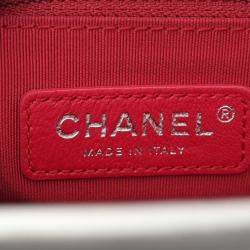 Chanel Silver Leather Gabrielle De Chanel Chain Crossbody Bag