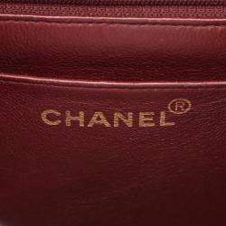 Pre Owned Chanel Black Lambskin Leather Jumbo Classic Flap Shoulder Bag