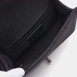 Chanel Black Canvas and Leather Small Boy Chain Shoulder Bag