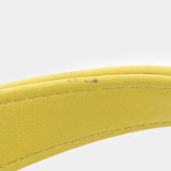 Pre Owned Chanel Yellow Lambskin Small Leather Boy Chanel Shoulder Bag
