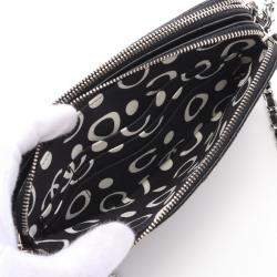 Pre Owned Chanel Black Leather Small Clutch With Chain