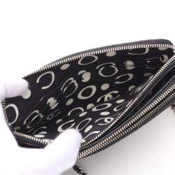 Pre Owned Chanel Black Leather Small Clutch With Chain