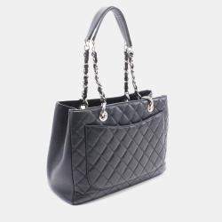 Chanel Black Leather Grand Shopping Tote Bag