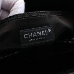 Chanel Black Leather Grand Shopping Tote Bag
