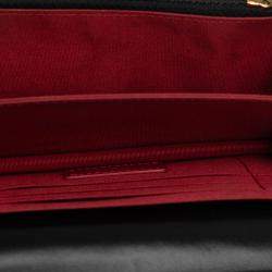 Chanel Red Lambskin Romance Wallet On Chain