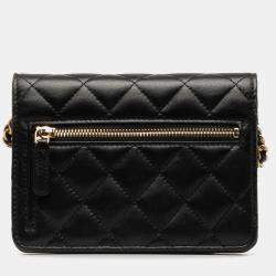Chanel Red Lambskin Romance Wallet On Chain