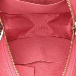 Pre Owned Chanel Pink Caviar CC Filigree Round Crossbody
