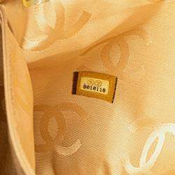 Chanel Beige/Brown CC Lambskin Wild Stitch Handbag