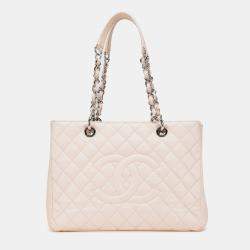 Chanel Beige Caviar Grand Shopping Tote
