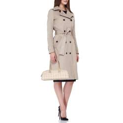 Pre Owned Chanel Beige Printed Nylon Travel Ligne Bowler Bag