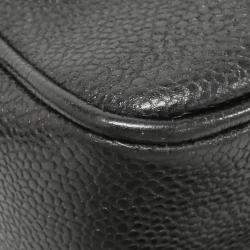 Pre Owned Chanel Black Caviar Leather Shoulder Bag