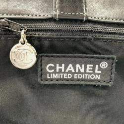 Chanel Black Lambskin Shopper Tote Bag