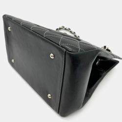 Chanel Black Lambskin Shopper Tote Bag