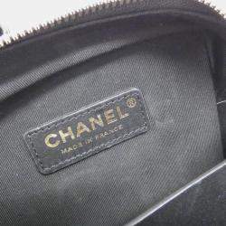 Pre Owned Chanel Black Leather Bag