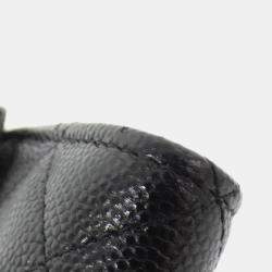Pre Owned Chanel Black Leather Chain Clutch Shoulder Bag
