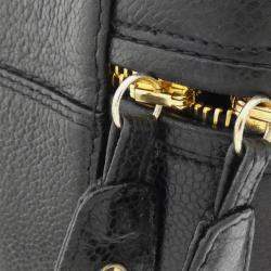 Pre Owned Chanel Black Caviar CC Vanity Train Case 