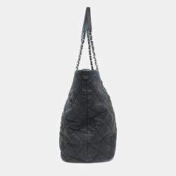 Pre Owned Chanel Matelasse Tote Bag Grained Calfskin