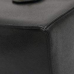 Chanel Black Caviar Skin Coco Mark Vanity Bag