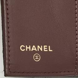 Chanel Black Quilted Caviar Leather CC Flap Card Case