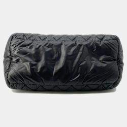 Chanel  Black Nylon Calf Leather Coco Cocoon Mini Travel Bag