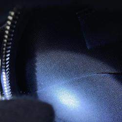 Pre Owned Chanel Black Suede Star Motif Round Chain Shoulder Bag