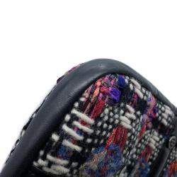 Pre Owned Chanel Black/Multicolor Tweed Lambskin Girl Chain Shoulder Bag