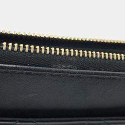 Chanel Black Lambskin Matelasse Clutch Bag 