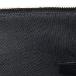 Chanel Black Lambskin Matelasse Clutch Bag 