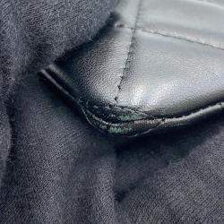 Chanel Black Lambskin Matelasse Clutch Bag 
