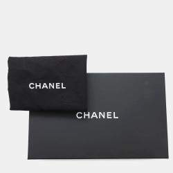 Chanel Matelasse Chain Vanity Bag White Lambskin Rhinestone