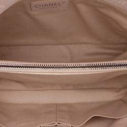 Pre Owned Chanel Red Large Quilted Shiny Lambskin Burgundy Rocks Flap