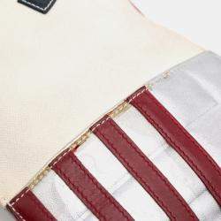 Chanel Multicolor CC Canvas and Metallic Lambskin Flag Pochette