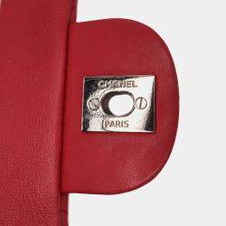 Pre Owned Chanel Pink Jumbo Quilted Lambskin 3 Accordion Flap