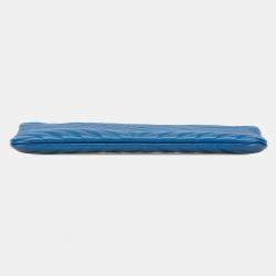 Chanel Blue Medium CC Chevron Caviar O Case Clutch