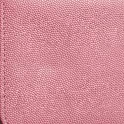 Chanel Dark Pink Quilted Leather Mademoiselle Wallet On Chain