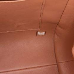 Chanel Brown Paris Rome Quilted Calfskin Colosseum Lock Frame Bowling Bag
