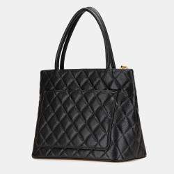 Chanel Black Caviar Medallion Tote