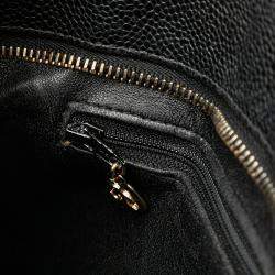 Chanel Black Caviar Medallion Tote