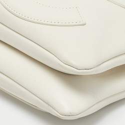 Chanel White Leather CC Mania Waist Bag