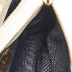 Chanel White Leather CC Mania Waist Bag