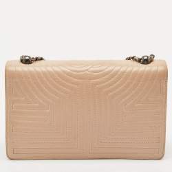 Chanel Beige Quilted Leather Medium Korean Garden Flap Bag