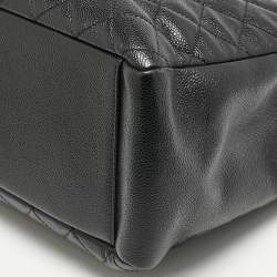 Chanel Black Quilted Caviar Leather GST Tote