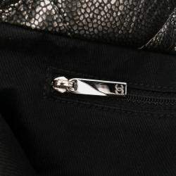 Chanel Grey CC Metallic Caviar Soft Tote