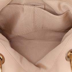Chanel Brown Large CC Chevron Calfskin Stitched Shopping Tote