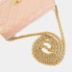 Chanel Pink Leather Chain Wallet