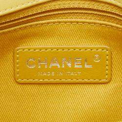 Chanel Yellow Leather Chain Shoulder Bag